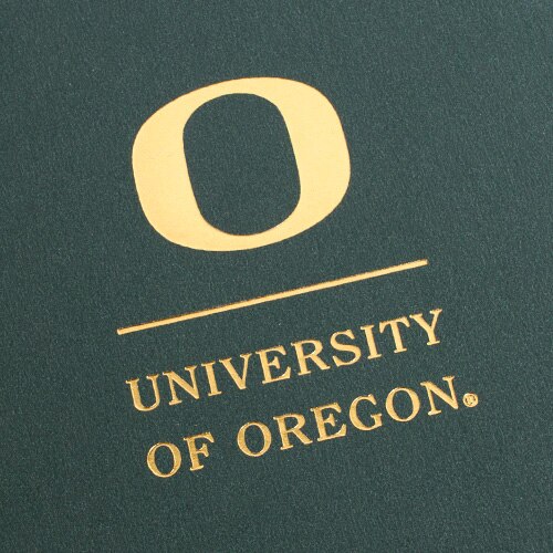 Classic Oregon O, Roaring Spring, Folders, Art & School, Academic, Matte, 82398, Gold, Green